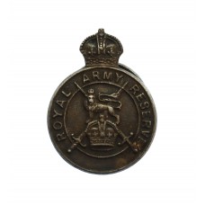 Royal Army Reserve 1938 Hallmarked Silver Lapel Badge