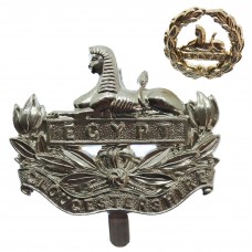 Gloucestershire Regiment Anodised (Staybrite) Cap & Back Badg