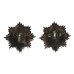 Pair of Gurkha Army Service Corps Anodised (Staybrite) Collar Badges - Queen's Crown
