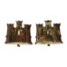 Pair of 1st Royal Anglian Regiment Anodised (Staybrite) Collar Badges