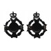 Pair of Royal Army Chaplain's Department Collar Badges - Queen's Crown