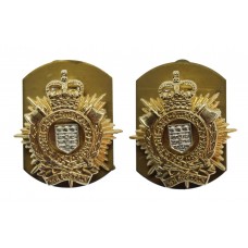 Pair of Royal Logistic Corps (R.L.C.) Anodised (Staybrite) Collar Badges