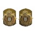 Pair of Royal Logistic Corps (R.L.C.) Anodised (Staybrite) Collar Badges