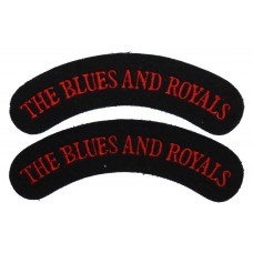 Pair of Blues and Royals (THE BLUES & ROYALS) Cloth Shoulder Titles