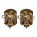 Pair of 1st Royal Dragoons Anodised (Staybrite) Collar Badges