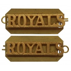 Pair of 1st Royal Dragoons (ROYALS) Shoulder Titles