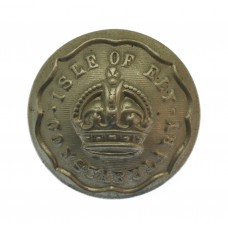 Isle of Ely Constabulary White Metal Button - King's Crown (25mm)