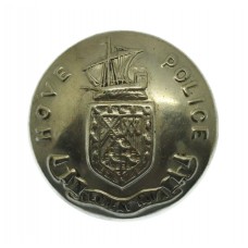 Hove Borough Police White Metal Coat of Arms Button (Post 1898 se