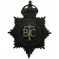 British Transport Commission (B.T.C.) Police Helmet Plate - King's Crown