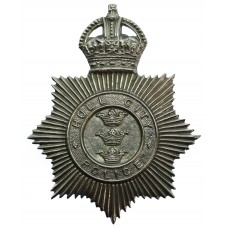 Hull City Police Helmet Plate - King's Crown