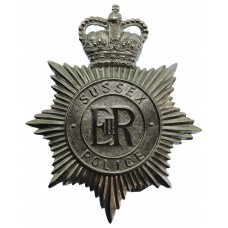 Sussex Police Helmet Plate - Queen's Crown