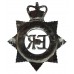 Metropolitan Police Senior Officer's Enamelled Cap Badge - Queen's Crown