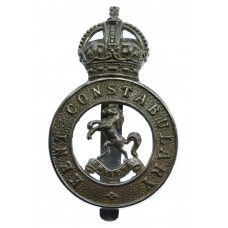 Kent Constabulary Cap Badge - King's Crown