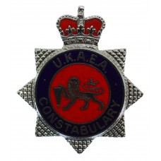 United Kingdom Atomic Energy Authority (U.K.A.E.A.) Constabulary Enamelled Cap Badge - Queen's Crown