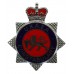 United Kingdom Atomic Energy Authority (U.K.A.E.A.) Constabulary Enamelled Cap Badge - Queen's Crown