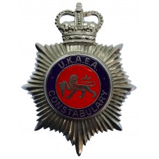 United Kingdom Atomic Energy Authority (U.K.A.E.A.) Constabulary Enamelled Helmet Plate - Queen's Crown