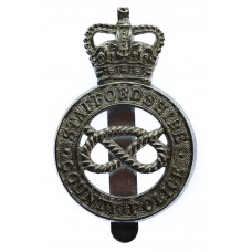 Staffordshire County Police Cap Badge - Queen's Crown