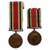 Father & Son Special Constabulary Long Service Medals - George Hopwood & Sergt. George S. Hopwood