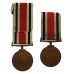 Father & Son Special Constabulary Long Service Medals - George Hopwood & Sergt. George S. Hopwood