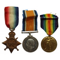 WW1 1914-15 Star Medal Trio - Pte. W.B. Duncan, Army Service Corp