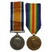 WW1 British War & Victory Medal Pair - Pte. G.E. Adams, 6th Bn. West Yorkshire Regiment