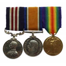 Rare WW1 Military Medal, British War & Victory Medal Group of