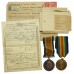 WW1 British War & Victory Medal Pair with Box of Issue & Certificate of Transfer to Reserve - 1.A.M. H.T. Brown, Royal Air Force