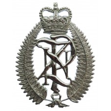 New Zealand Police Chrome Helmet Plate - Queen's Crown