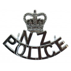 New Zealand Police (NZ/POLICE) Cap Badge - Queen's Crown