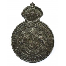 Metropolitan Special Constabulary Chrome Cap Badge - King's Crown