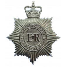 Metropolitan Police Noddy Bike Helmet Plate - Queen's Crown
