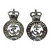Pair of Admiralty Constabulary Collar Badges - Queen's Crown