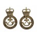Pair of Sherwood Rangers Yeomanry Anodised (Staybrite) Collar Badges