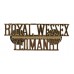 Royal Wessex Yeomanry (ROYAL WESSEX/YEOMANRY) Anodised (Staybrite) Shoulder Title