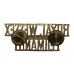 Royal Wessex Yeomanry (ROYAL WESSEX/YEOMANRY) Anodised (Staybrite) Shoulder Title