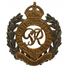 George VI Royal Engineers Officer's Dress Cap Badge