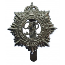 George VI Royal Army Service Corps (R.A.S.C.) Chrome Cap Badge 