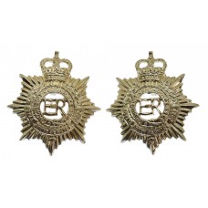 Pair of Royal Army Service Corps (R.A.S.C.) Anodised (Staybrite) Collar Badges 