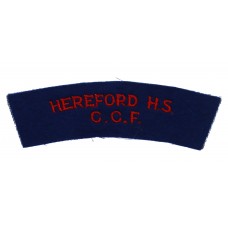 Hereford High School C.C.F. Cloth Shoulder Title