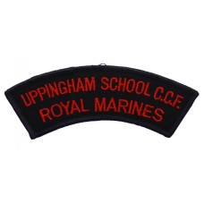 Uppingham School C.C.F. Royal Marines Cloth Shoulder Titles