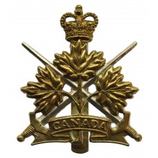 Canadian Army General Service Corps Cap Badge - Queen's Crown