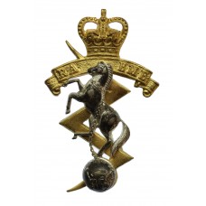Royal Australian Electrical & Mechanical Engineers (R.A.E.M.E.) Officer's Cap Badge - Queen's Crown