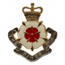 The King's Division Band Enamelled Cap Badge