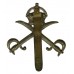 Army Physical Training Corps (A.P.T.C.) White Metal Cap Badge - King's Crown