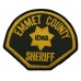 United States Emmet County Iowa Sheriff Cloth Patch Badge