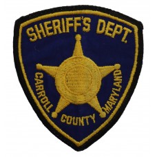 United States Sheriff's Dept. Carroll County Maryland Cloth Patch Badge