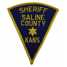 United States Saline County Kans. Sheriff Cloth Patch Badge