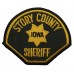 United States Story County Iowa Sheriff Cloth Patch Badge