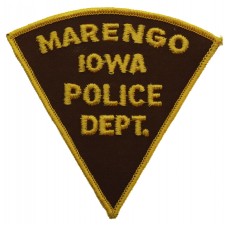 United States Marengo Iowa Police Dept. Cloth Patch Badge