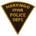 United States Marengo Iowa Police Dept. Cloth Patch Badge